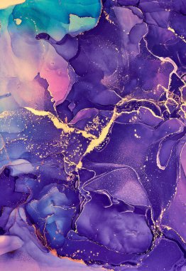 Alkol mürekkebi renkleri saydam. Soyut çok renkli mermer desen arkaplanı. Tasarım kağıdı, duvar kağıdı. Akrilik boyaları karıştırıyorum. Modern akışkan sanat. Alkol Mürekkebi Deseni