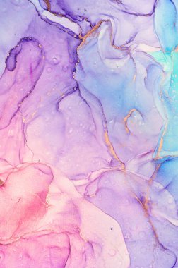 Alkol mürekkebi renkleri saydam. Soyut çok renkli mermer desen arkaplanı. Tasarım kağıdı, duvar kağıdı. Akrilik boyaları karıştırıyorum. Modern akışkan sanat. Alkol Mürekkebi Deseni