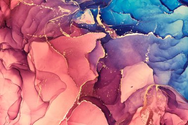 Alkol mürekkebi renkleri saydam. Soyut çok renkli mermer desen arkaplanı. Tasarım kağıdı, duvar kağıdı. Akrilik boyaları karıştırıyorum. Modern akışkan sanat. Alkol Mürekkebi Deseni