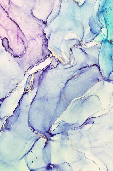 Alkol mürekkebi renkleri saydam. Soyut çok renkli mermer desen arkaplanı. Tasarım kağıdı, duvar kağıdı. Akrilik boyaları karıştırıyorum. Modern akışkan sanat. Alkol Mürekkebi Deseni