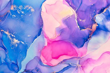 Alkol mürekkebi renkleri saydam. Soyut çok renkli mermer desen arkaplanı. Tasarım kağıdı, duvar kağıdı. Akrilik boyaları karıştırıyorum. Modern akışkan sanat. Alkol Mürekkebi Deseni