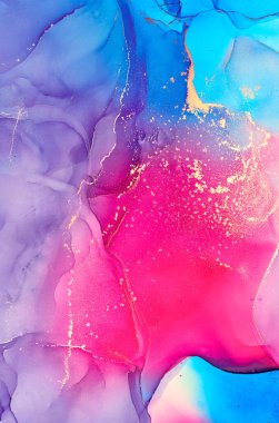 Alkol mürekkebi renkleri saydam. Soyut çok renkli mermer desen arkaplanı. Tasarım kağıdı, duvar kağıdı. Akrilik boyaları karıştırıyorum. Modern akışkan sanat. Alkol Mürekkebi Deseni