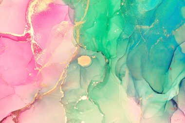 Alkol mürekkebi renkleri saydam. Soyut çok renkli mermer desen arkaplanı. Tasarım kağıdı, duvar kağıdı. Akrilik boyaları karıştırıyorum. Modern akışkan sanat. Alkol Mürekkebi Deseni