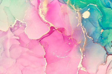 Alkol mürekkebi renkleri saydam. Soyut çok renkli mermer desen arkaplanı. Tasarım kağıdı, duvar kağıdı. Akrilik boyaları karıştırıyorum. Modern akışkan sanat. Alkol Mürekkebi Deseni