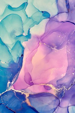 Alkol mürekkebi renkleri saydam. Soyut çok renkli mermer desen arkaplanı. Tasarım kağıdı, duvar kağıdı. Akrilik boyaları karıştırıyorum. Modern akışkan sanat. Alkol Mürekkebi Deseni