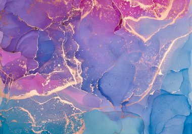 Alkol mürekkebi renkleri saydam. Soyut çok renkli mermer desen arkaplanı. Tasarım kağıdı, duvar kağıdı. Akrilik boyaları karıştırıyorum. Modern akışkan sanat. Alkol Mürekkebi Deseni