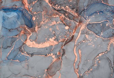 Alkol mürekkebi renkleri saydam. Soyut çok renkli mermer desen arkaplanı. Tasarım kağıdı, duvar kağıdı. Akrilik boyaları karıştırıyorum. Modern akışkan sanat. Alkol Mürekkebi Deseni