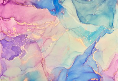 Alkol mürekkebi renkleri saydam. Soyut çok renkli mermer desen arkaplanı. Tasarım kağıdı, duvar kağıdı. Akrilik boyaları karıştırıyorum. Modern akışkan sanat. Alkol Mürekkebi Deseni