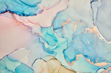 Alkol mürekkebi renkleri saydam. Soyut çok renkli mermer desen arkaplanı. Tasarım kağıdı, duvar kağıdı. Akrilik boyaları karıştırıyorum. Modern akışkan sanat. Alkol Mürekkebi Deseni