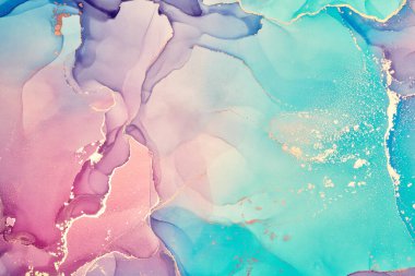Alkol mürekkebi renkleri saydam. Soyut çok renkli mermer desen arkaplanı. Tasarım kağıdı, duvar kağıdı. Akrilik boyaları karıştırıyorum. Modern akışkan sanat. Alkol Mürekkebi Deseni