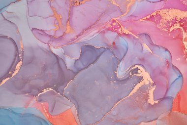 Alkol mürekkebi renkleri saydam. Soyut çok renkli mermer desen arkaplanı. Tasarım kağıdı, duvar kağıdı. Akrilik boyaları karıştırıyorum. Modern akışkan sanat. Alkol Mürekkebi Deseni