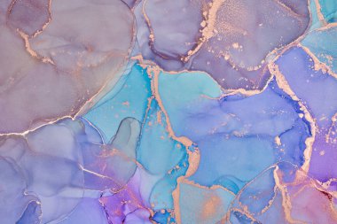 Alkol mürekkebi renkleri saydam. Soyut çok renkli mermer desen arkaplanı. Tasarım kağıdı, duvar kağıdı. Akrilik boyaları karıştırıyorum. Modern akışkan sanat. Alkol Mürekkebi Deseni