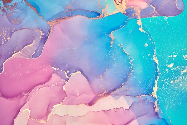 Couleurs Encre Alcool Translucides Résumé Fond Texture Marbre Multicolore Papier — Photo