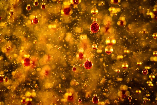 Bubbels in vloeibare kleurrijk abstract — Stockfoto