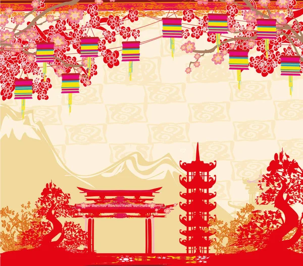 Fête Automne Pour Nouvel Chinois — Image vectorielle