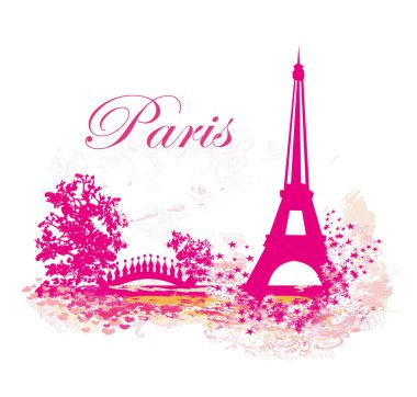 Eyfel Kulesi soyut kartı