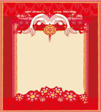 Japon koi klasik çerçevesi.