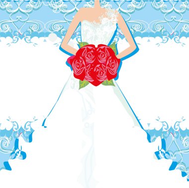 Soyut Beautiful bride kartı