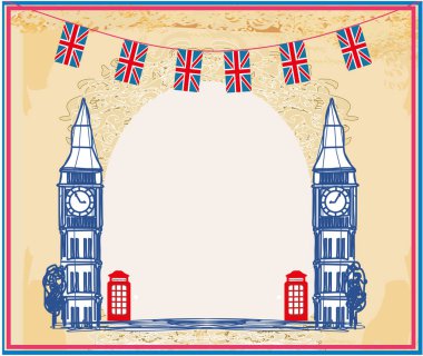 Big Ben Londra Vintage çerçeve