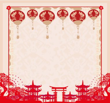 Çin Yeni Yıl Kartı İçin Sonbahar Festivali