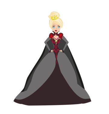 Güzel kraliçe - soyutlanmış çizim