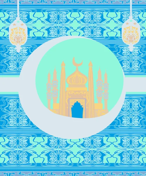 Ramadan Kareem Cartão de design — Vetor de Stock