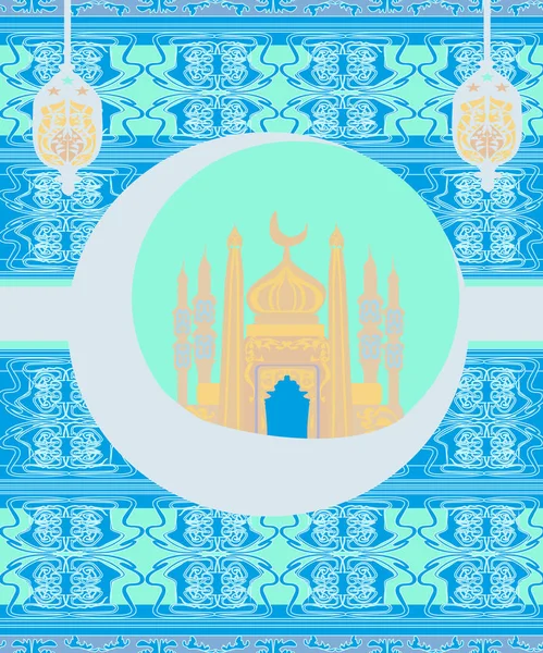 Karta Ramadan Kareem Design — Wektor stockowy