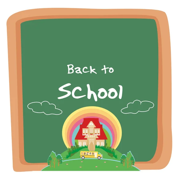 Back to school card — Stock Vector