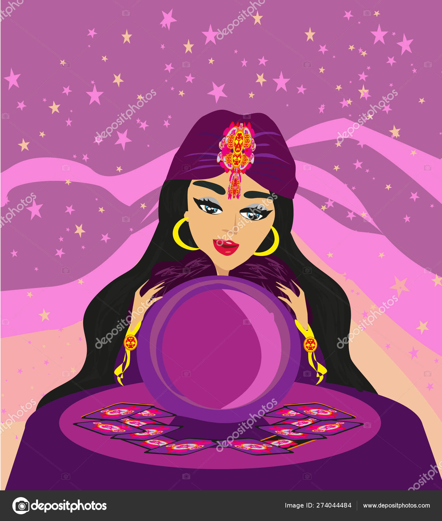 占い師ストックベクター ロイヤリティフリー占い師イラスト Depositphotos