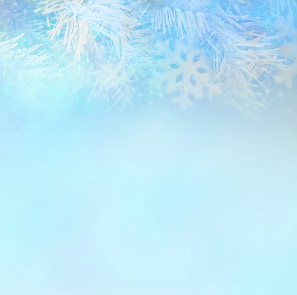 Weihnachten Hintergrundkonzept Design der weißen Schneeflocke und Schnee — Stockfoto