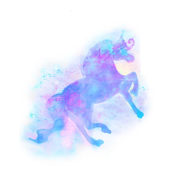 Magia unicornio logo abstracto —  Fotos de Stock