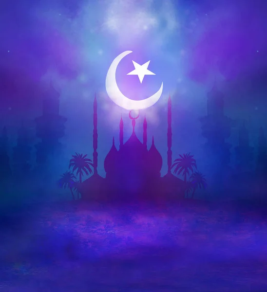 Ramadan Kareem Design Cartão Felicitações Férias — Fotografia de Stock