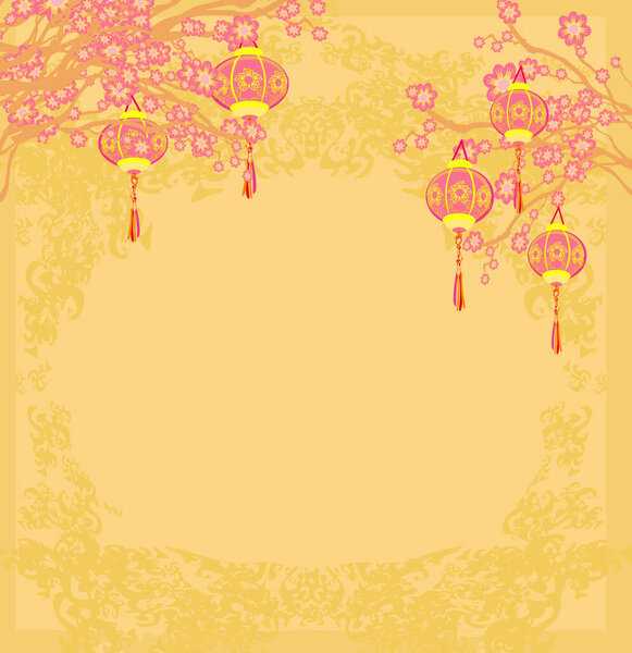 Фонари принесет удачу и мир молитве во время середины осеннего фестиваля для китайского Нового года 