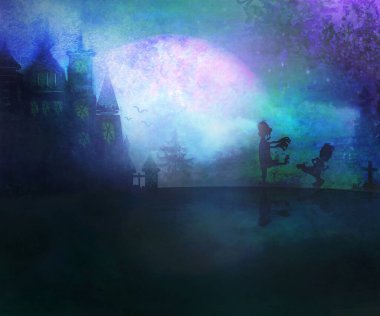 Dolunayda gece zombi saldırıları