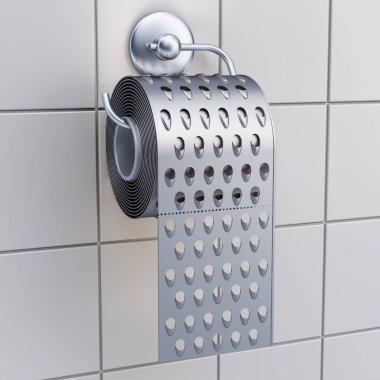 Tuvalet kağıdı rende, 3d render olarak