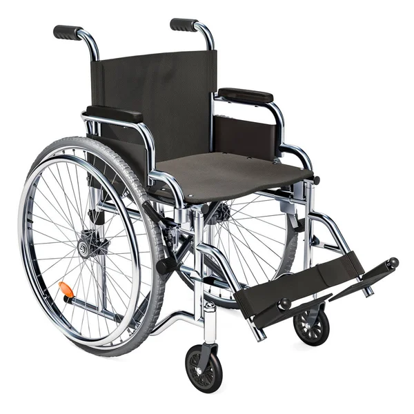 Empty Wheelchair Rendering Isolated White Background — Stock Photo, Image