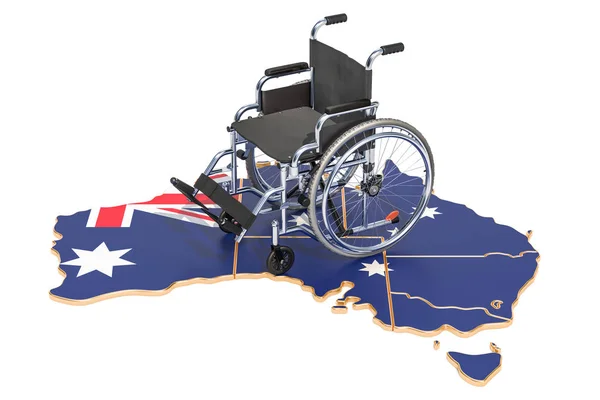Disability Australia Concept Rendering Isolated White Background — Stock Photo, Image