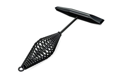 Kaynak Chipping çekiç, 3d render üzerinde beyaz adam izole