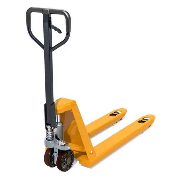 Pallet Truck Rendering Isolated White Background — Stock Photo, Image