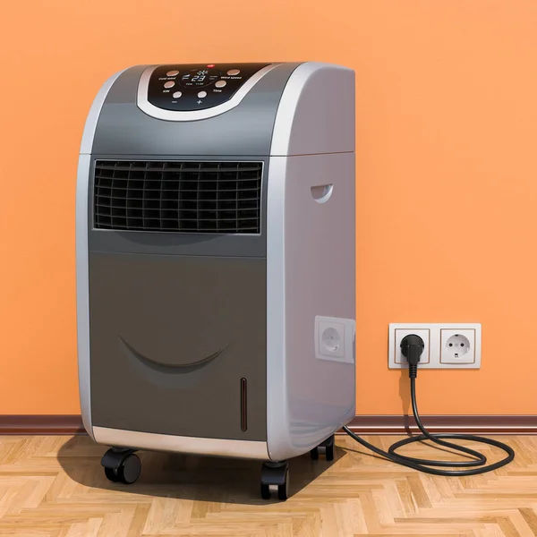Tragbare Klimaanlage Innenraum Rendering — Stockfoto