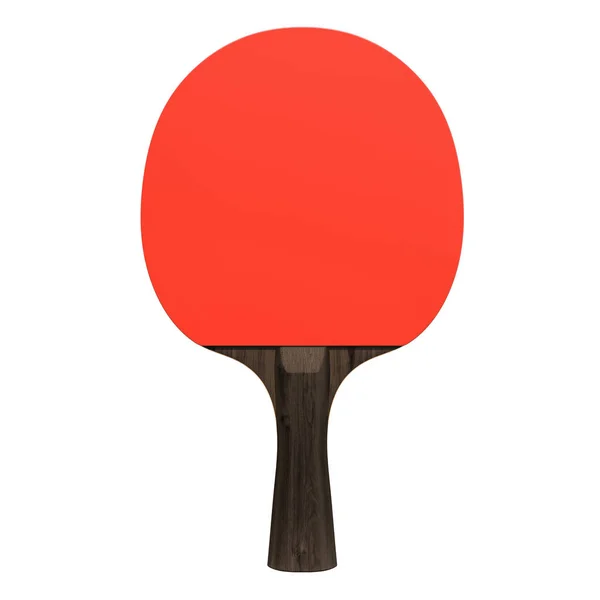 Table Tennisracket Rendering Isolerad Vit Bakgrund — Stockfoto