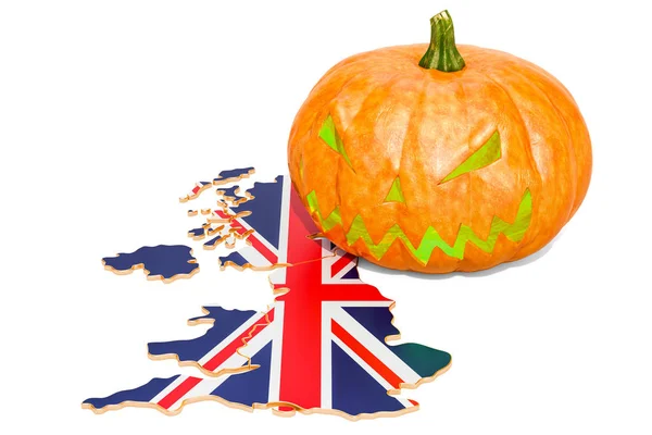 Halloween Begreppet Storbritannien Rendering Isolerad Vit Bakgrund — Stockfoto
