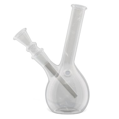 Bong, beyaz arka plan üzerinde izole 3d render