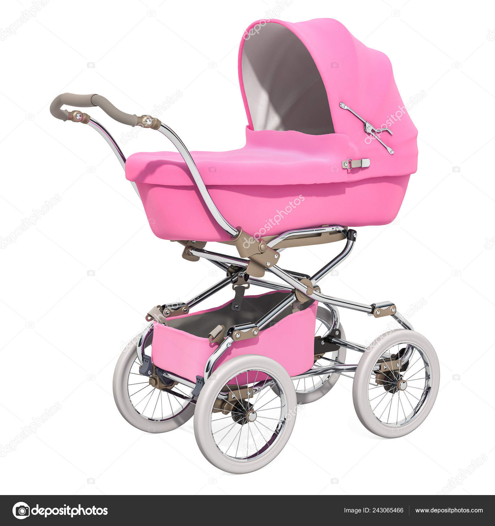 pink pram stroller