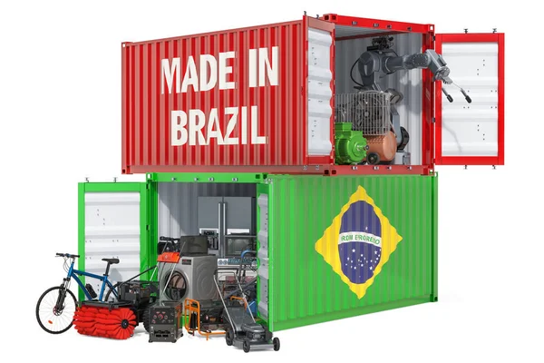 Produkcji i wysyłki elektronicznej oraz urządzeń z Brazylii — Zdjęcie stockowe