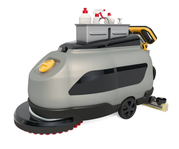 Floor Scrubber Dryer, 3D rendering — Stock Photo, Image