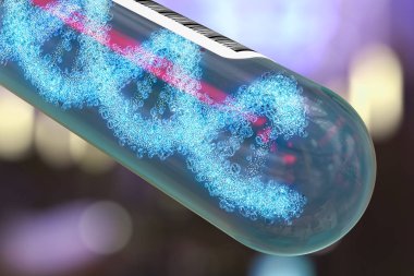 Biyoteknoloji, Dna araştırma kavramı. 3D render