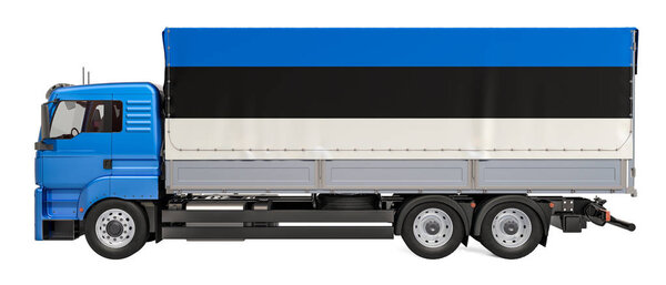 Cargo Delivery in Estonia concept, 3D rendering