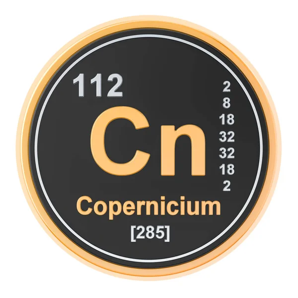 A kopernícium KN kémiai elem. 3D-leképezés — Stock Fotó