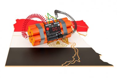 Mısır 'da terör saldırıları kavramı. 3B işleme